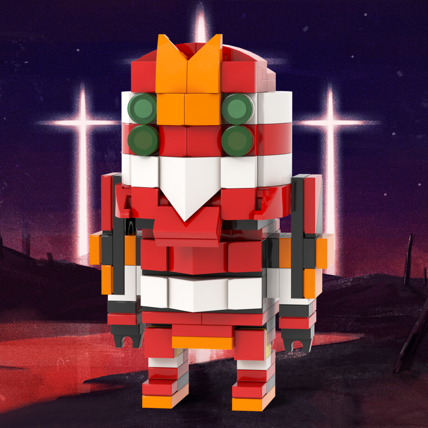 MOC7423-7430 NEON GENESIS EVANGELION EVA Mari Makinami Illustrious Evangelion Ikari Shinji Third Angel Sakiel Asuka Langley Soryu EVA-00 PROTO TYPE EVA-01 PROTO TYPE EVA-02 PROTO TYPE Building Blocks Kids Gift Toys