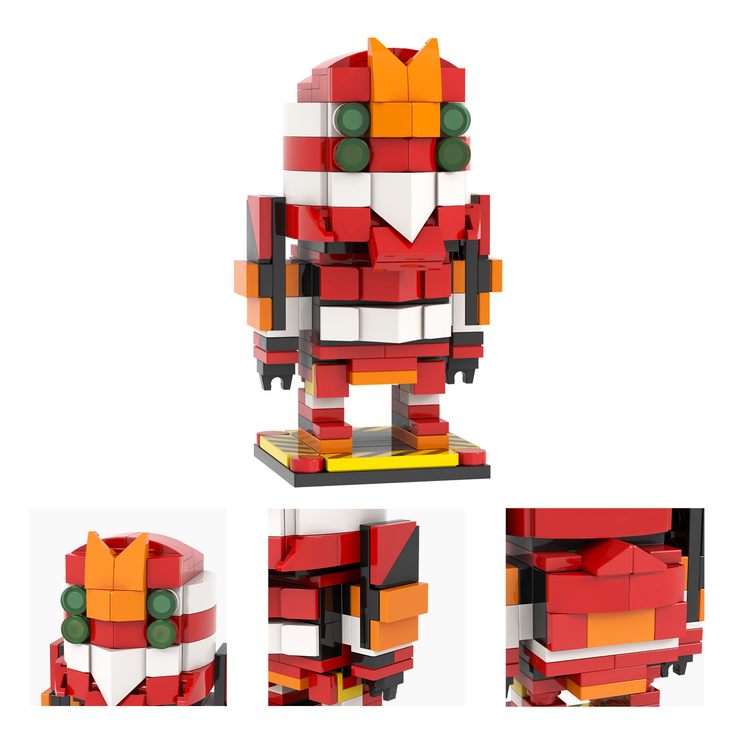 MOC7423-7430 NEON GENESIS EVANGELION EVA Mari Makinami Illustrious Evangelion Ikari Shinji Third Angel Sakiel Asuka Langley Soryu EVA-00 PROTO TYPE EVA-01 PROTO TYPE EVA-02 PROTO TYPE Building Blocks Kids Gift Toys