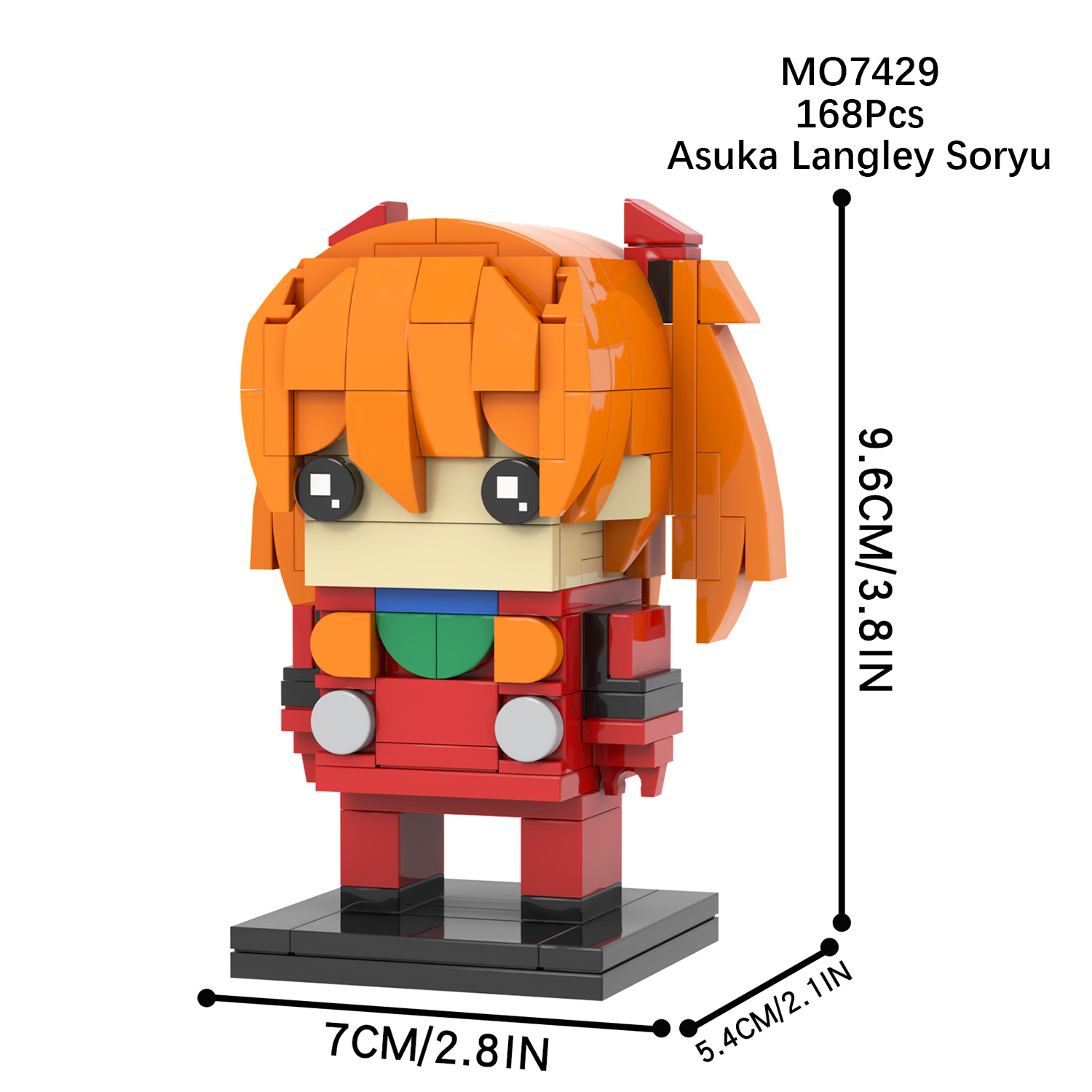 MOC7423-7430 NEON GENESIS EVANGELION EVA Mari Makinami Illustrious Evangelion Ikari Shinji Third Angel Sakiel Asuka Langley Soryu EVA-00 PROTO TYPE EVA-01 PROTO TYPE EVA-02 PROTO TYPE Building Blocks Kids Gift Toys