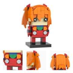MOC7423-7430 NEON GENESIS EVANGELION EVA Mari Makinami Illustrious Evangelion Ikari Shinji Third Angel Sakiel Asuka Langley Soryu EVA-00 PROTO TYPE EVA-01 PROTO TYPE EVA-02 PROTO TYPE Building Blocks Kids Gift Toys