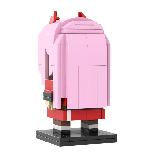 MOC7431-7434 Rem Zero Two Anya Forger Yor Forger Anime Character Square Head Bricks Assemble Collect Educational Building Blocks Kids Gift Toys MOC7189