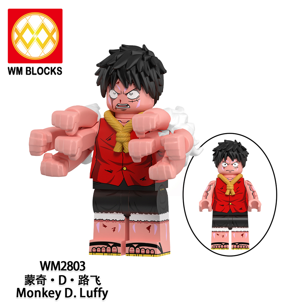 WM6194 Monkey D.Luffy Sakazuki Portgas.D.Ace Monkey D.Garp Roronoa Zoro Anime One Piece Mini Collect Building Blocks Kids Git Toys
