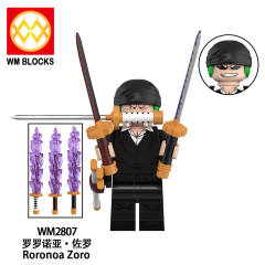 WM6194 Monkey D.Luffy Sakazuki Portgas.D.Ace Monkey D.Garp Roronoa Zoro Anime One Piece Mini Collect Building Blocks Kids Git Toys