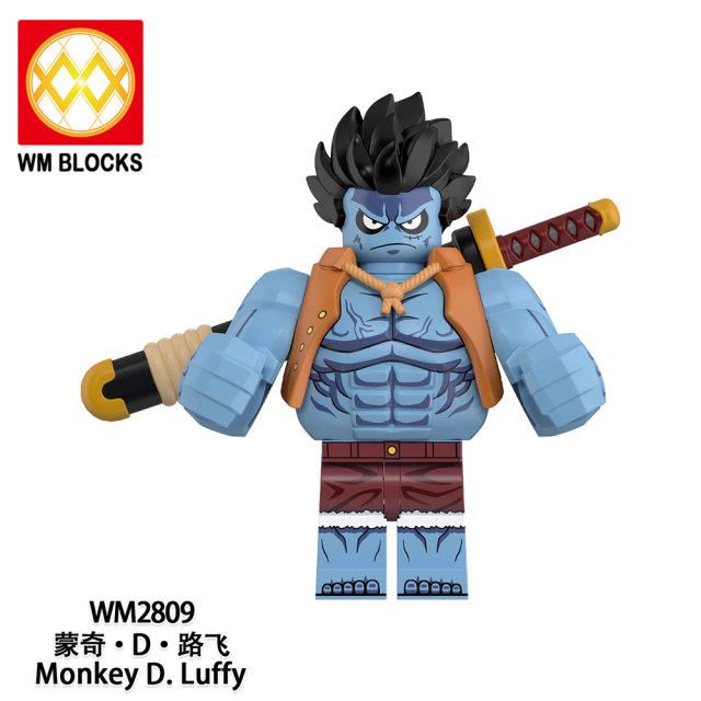 WM6194 Monkey D.Luffy Sakazuki Portgas.D.Ace Monkey D.Garp Roronoa Zoro Anime One Piece Mini Collect Building Blocks Kids Git Toys