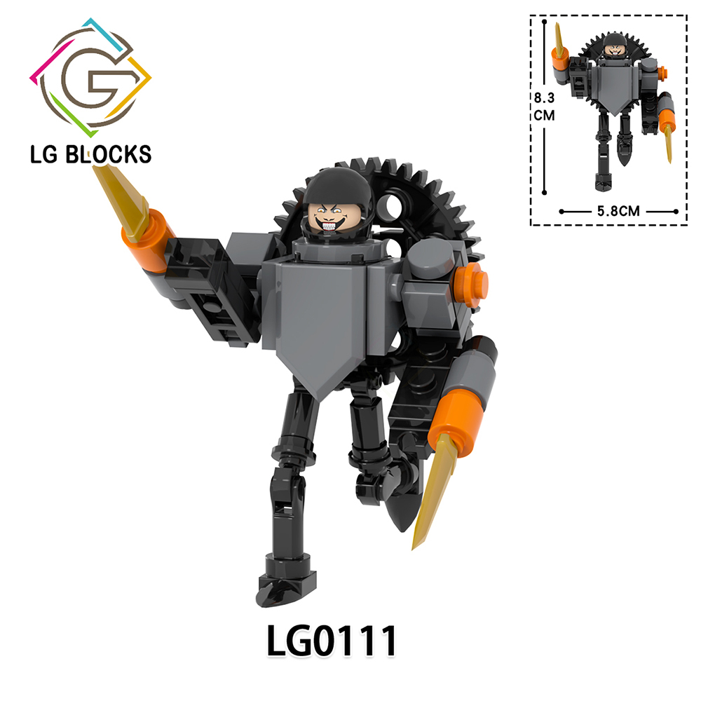 LG1016 Skibidi Toilet Game Mini Collect  Children  Educational Building Blocks Kids  Gift Toys