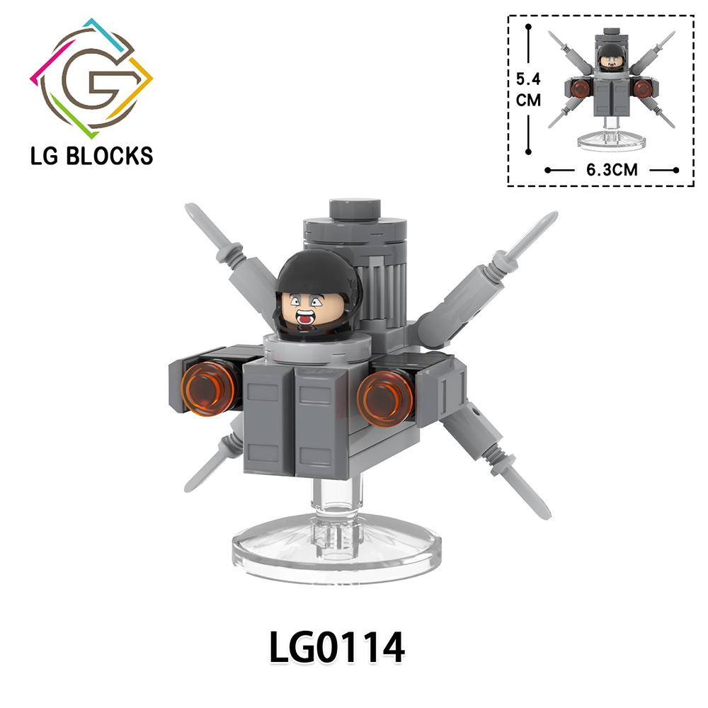 LG1016 Skibidi Toilet Game Mini Collect  Children  Educational Building Blocks Kids  Gift Toys