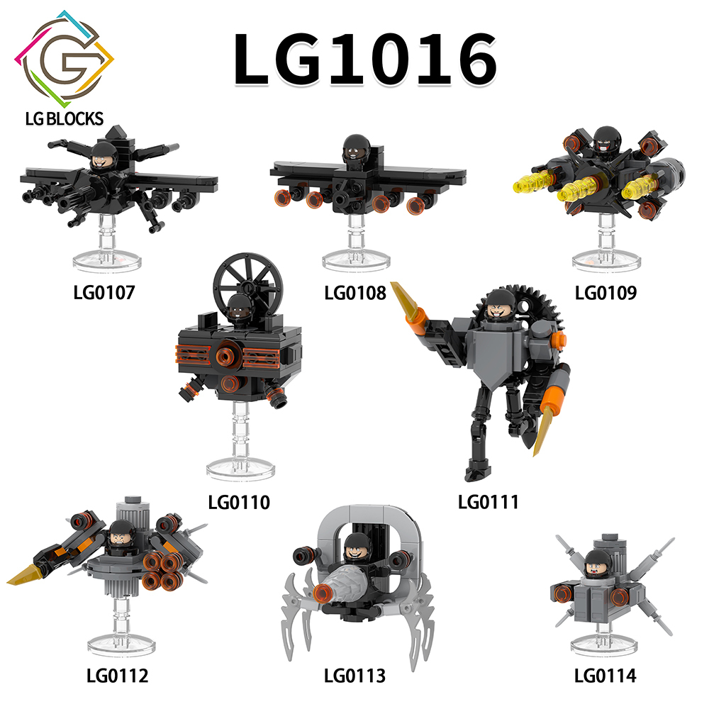 LG1016 Skibidi Toilet Game Mini Collect  Children  Educational Building Blocks Kids  Gift Toys