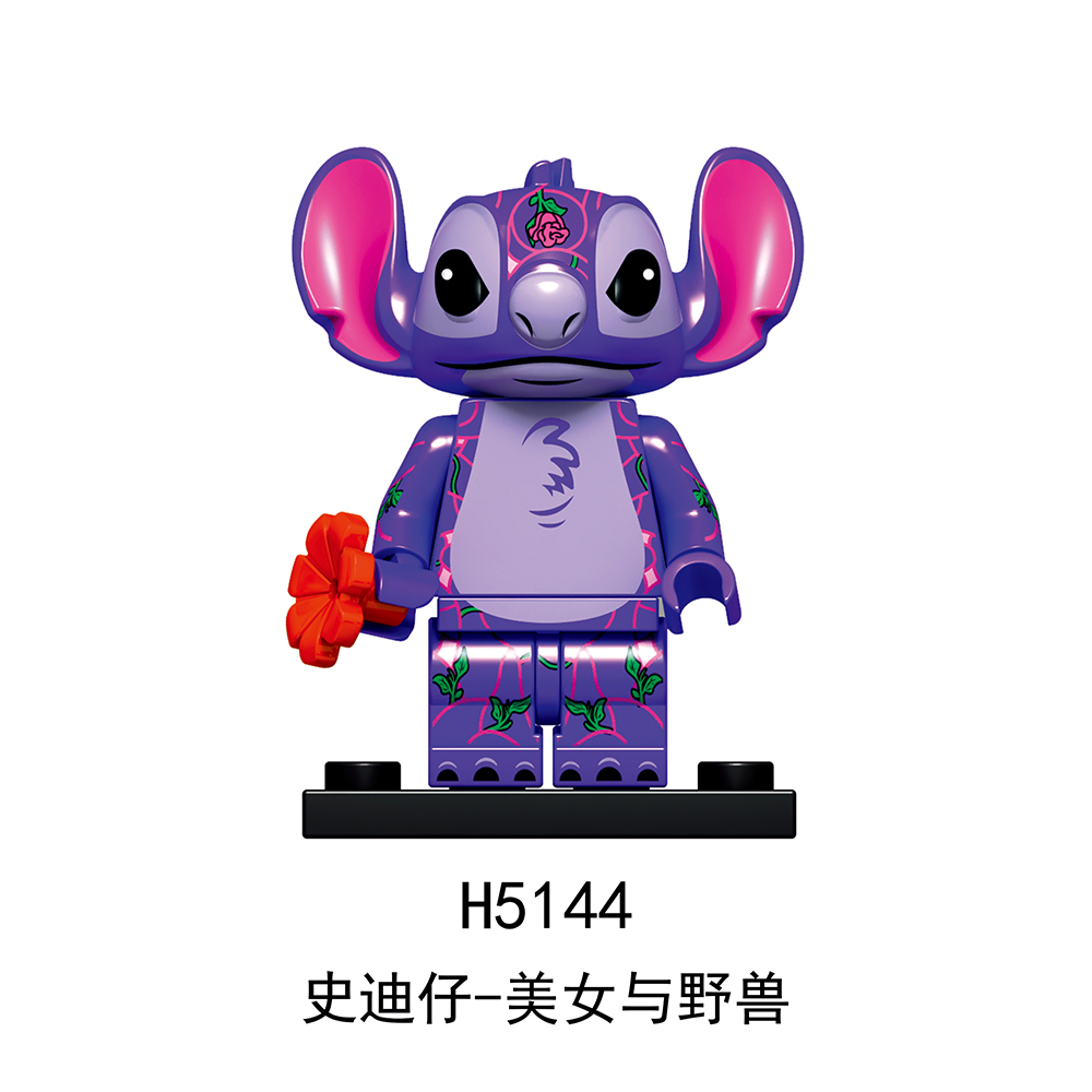 H5142-5155 Stitch Gift Collection Character Mini Figures Juguetes DIY Building Block Sets Kids Toys for Children