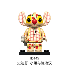 H5142-5155 Stitch Gift Collection Character Mini Figures Juguetes DIY Building Block Sets Kids Toys for Children