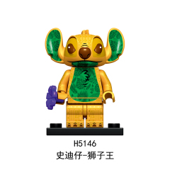 H5142-5155 Stitch Gift Collection Character Mini Figures Juguetes DIY Building Block Sets Kids Toys for Children