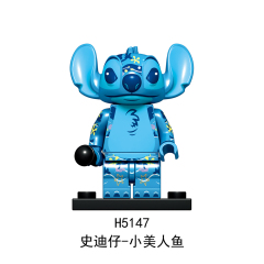 H5142-5155 Stitch Gift Collection Character Mini Figures Juguetes DIY Building Block Sets Kids Toys for Children