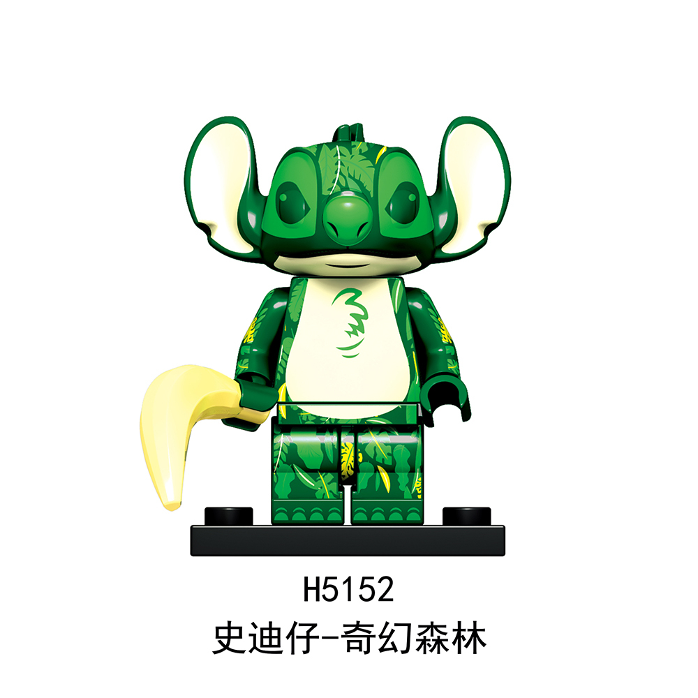 H5142-5155 Stitch Gift Collection Character Mini Figures Juguetes DIY Building Block Sets Kids Toys for Children