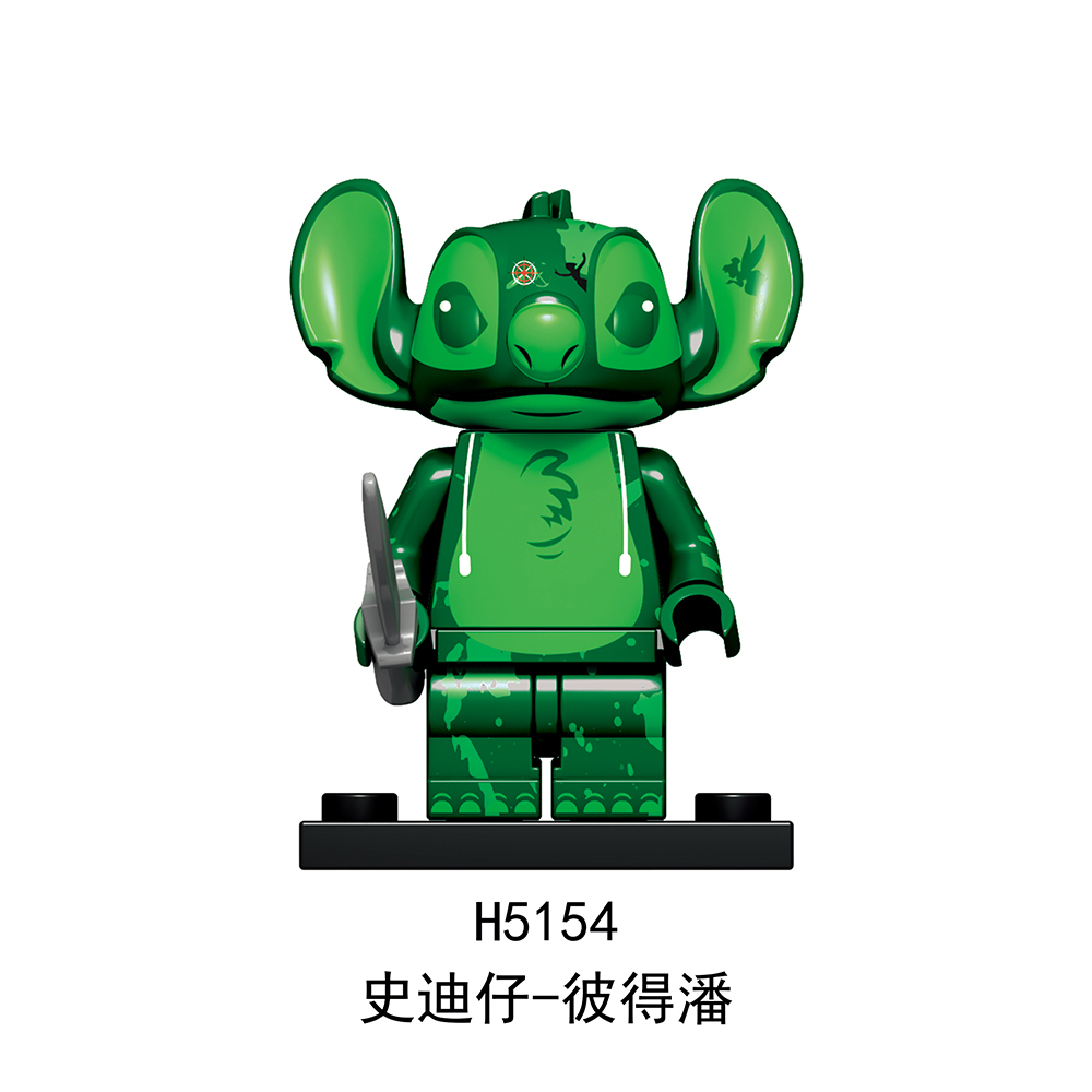 H5142-5155 Stitch Gift Collection Character Mini Figures Juguetes DIY Building Block Sets Kids Toys for Children