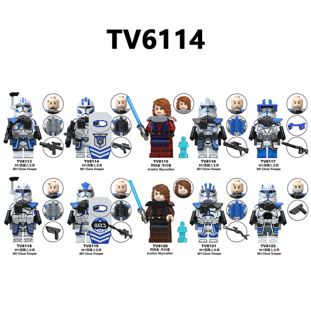 Star Wars TV6114-6116 Popular Cheap Boy Manufacturer Mini for Girls Wholesale Small 2025 Educational Online Building Block Sets Kid Toys