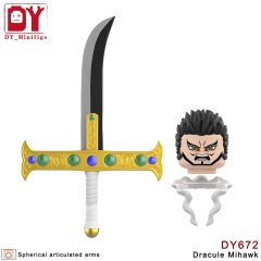 DY672 Dracule Mihawk OP Wholesale Small 2025 Educational Online Building Block Sets Kid Toys