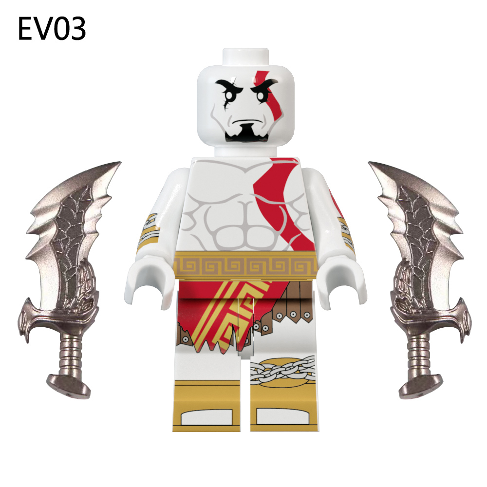 EV03-A-B Movie Character God of War Ares Wholesale Small 2025 Educational Online Building Block Sets Kid Toys