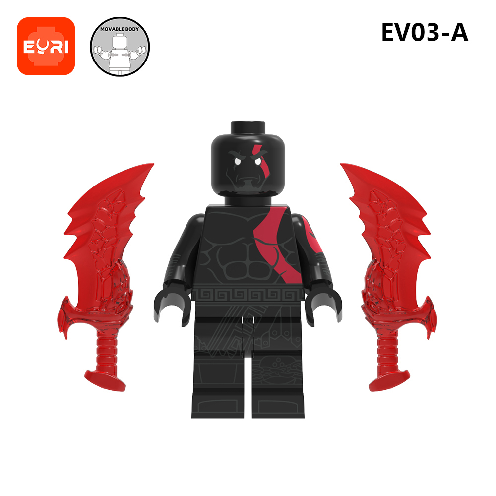 EV03-A-B Movie Character God of War Ares Wholesale Small 2025 Educational Online Building Block Sets Kid Toys