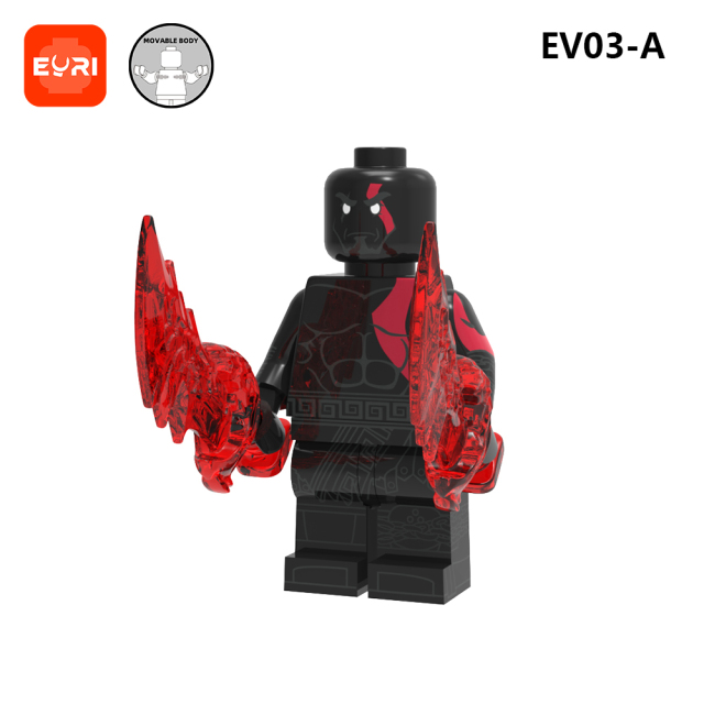 EV03-A-B Movie Character God of War Ares Wholesale Small 2025 Educational Online Building Block Sets Kid Toys