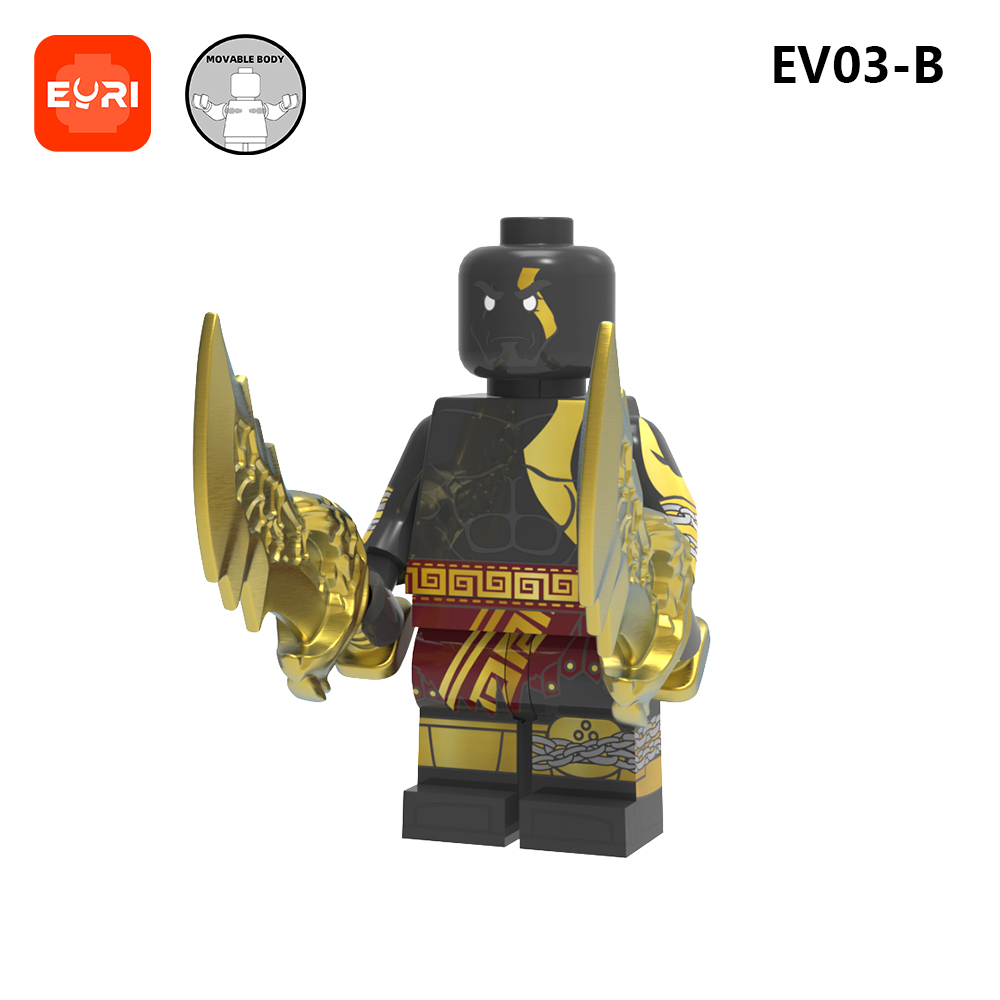 EV03-A-B Movie Character God of War Ares Wholesale Small 2025 Educational Online Building Block Sets Kid Toys