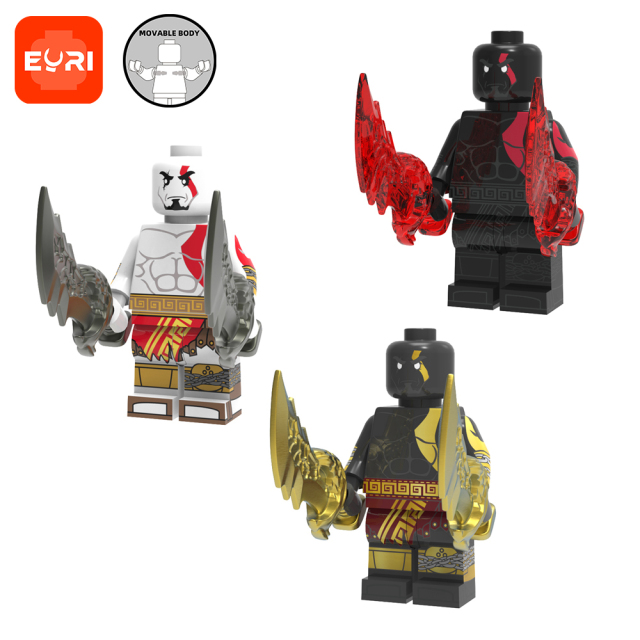 EV03-A-B Movie Character God of War Ares Wholesale Small 2025 Educational Online Building Block Sets Kid Toys