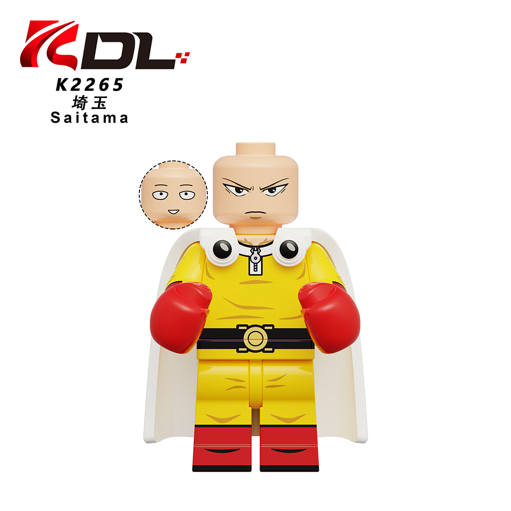 KDL841 Saitama Tornado Anime Character Wholesale Small 2025 Educational Online Building Block Sets Kid Toys
