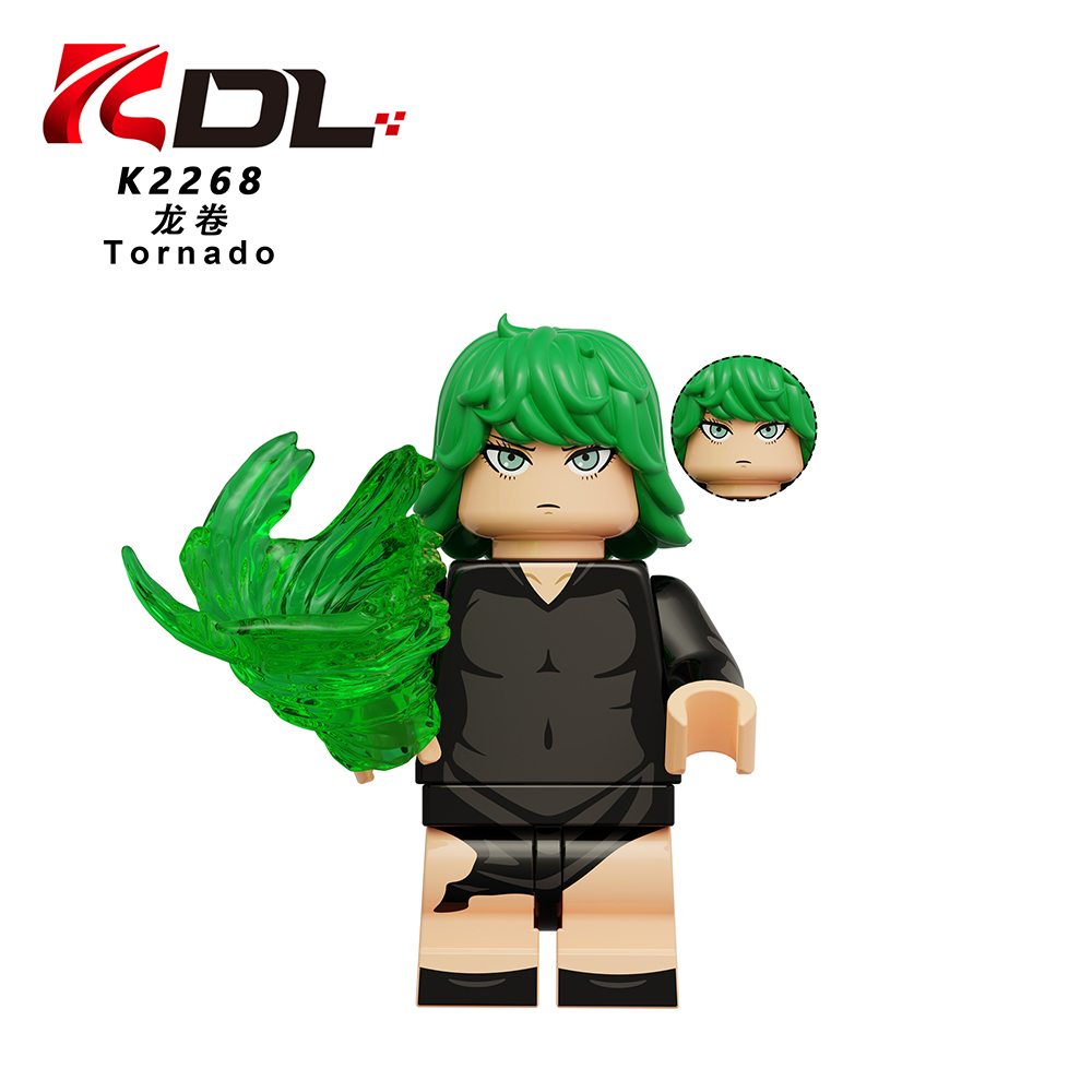 KDL841 Saitama Tornado Anime Character Wholesale Small 2025 Educational Online Building Block Sets Kid Toys