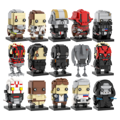 MOC2336-MOC2343 Lego star wars building General rahm kota rey starkiller darth revan  revan BrickHeadz War scene toys building blocks sets Toys for kids