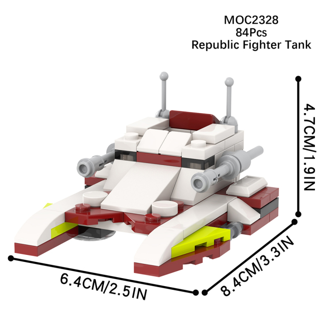 MOC2327-MOC2335 Lego star wars building DL-44 Republic Fighter tank Havoc Marauder Jedi Starfighter vulture droid War scene toys building blocks sets Toys for kids