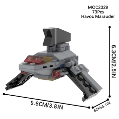 MOC2327-MOC2335 Lego star wars building DL-44 Republic Fighter tank Havoc Marauder Jedi Starfighter vulture droid War scene toys building blocks sets Toys for kids