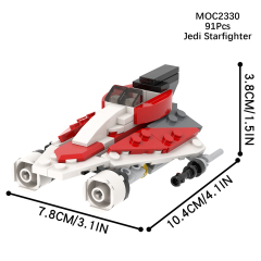 MOC2327-MOC2335 Lego star wars building DL-44 Republic Fighter tank Havoc Marauder Jedi Starfighter vulture droid War scene toys building blocks sets Toys for kids