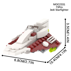 MOC2327-MOC2335 Lego star wars building DL-44 Republic Fighter tank Havoc Marauder Jedi Starfighter vulture droid War scene toys building blocks sets Toys for kids