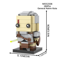 MOC2336-MOC2343 Lego star wars building General rahm kota rey starkiller darth revan  revan BrickHeadz War scene toys building blocks sets Toys for kids