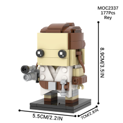 MOC2336-MOC2343 Lego star wars building General rahm kota rey starkiller darth revan  revan BrickHeadz War scene toys building blocks sets Toys for kids