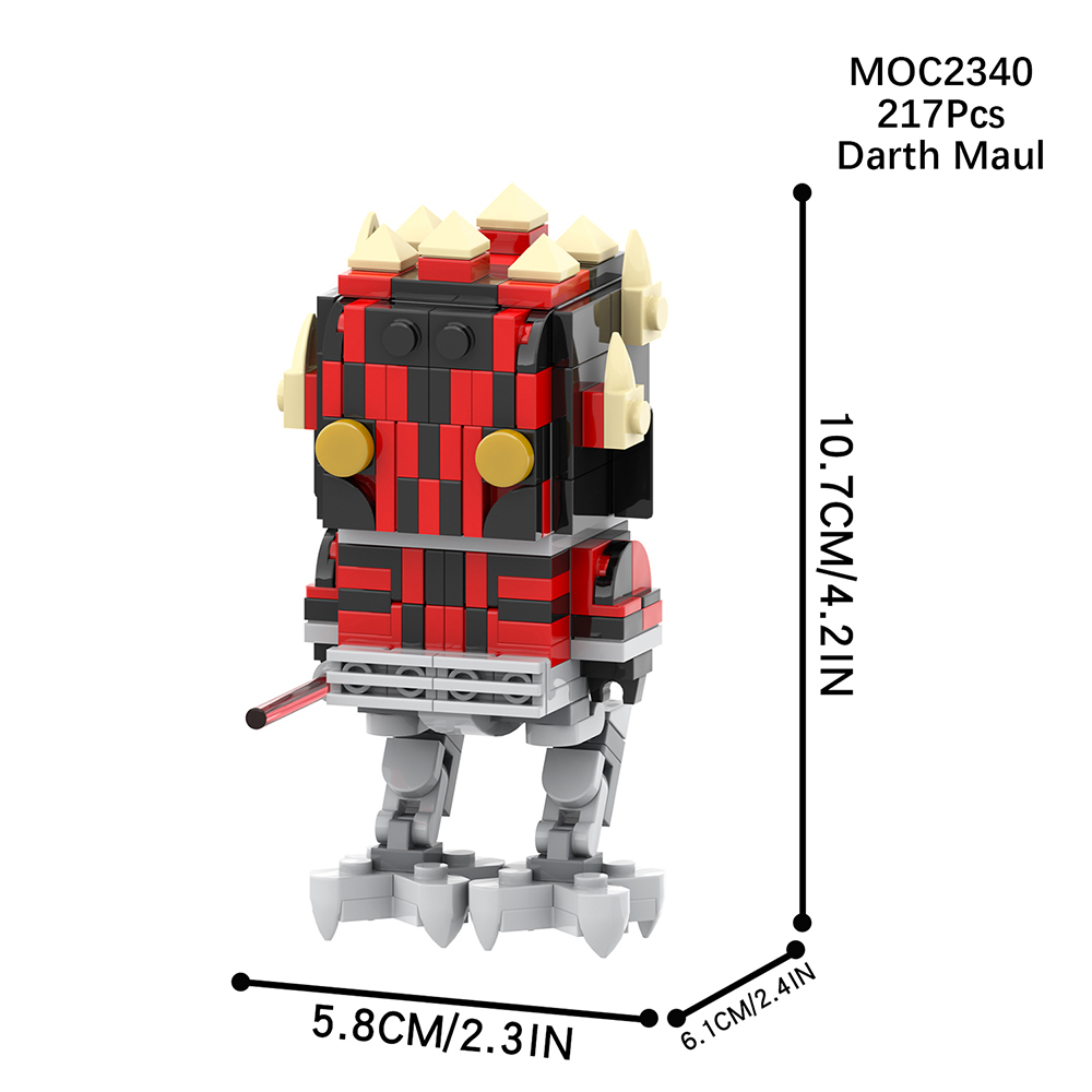 MOC2336-MOC2343 Lego star wars building General rahm kota rey starkiller darth revan  revan BrickHeadz War scene toys building blocks sets Toys for kids
