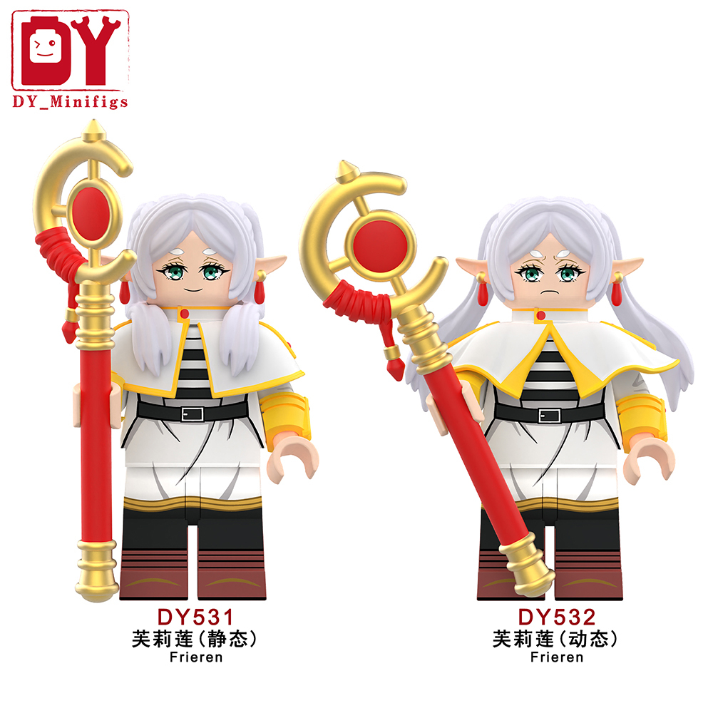 DY531-DY532 Anime frieren minifigures 2025 Educational Online Building Blocks Sets Cartoon Toys Gift Educational Toys for Kids