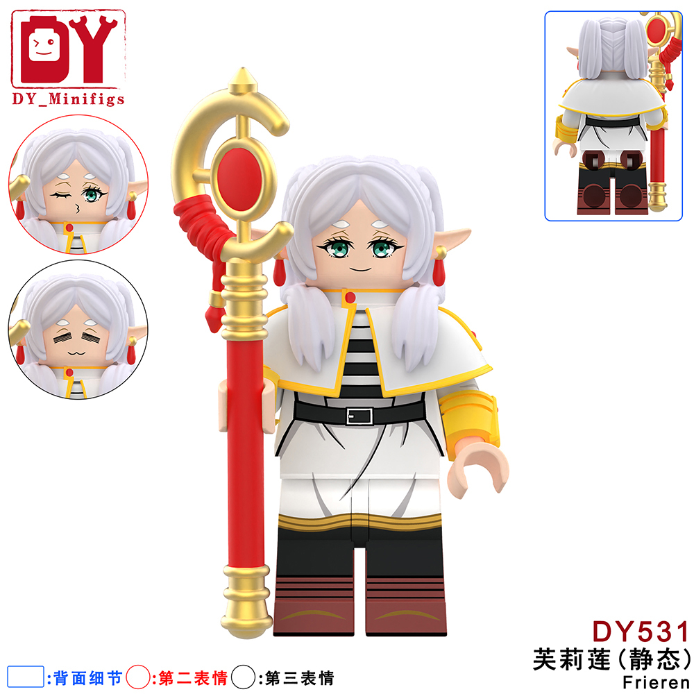 DY531-DY532 Anime frieren minifigures 2025 Educational Online Building Blocks Sets Cartoon Toys Gift Educational Toys for Kids