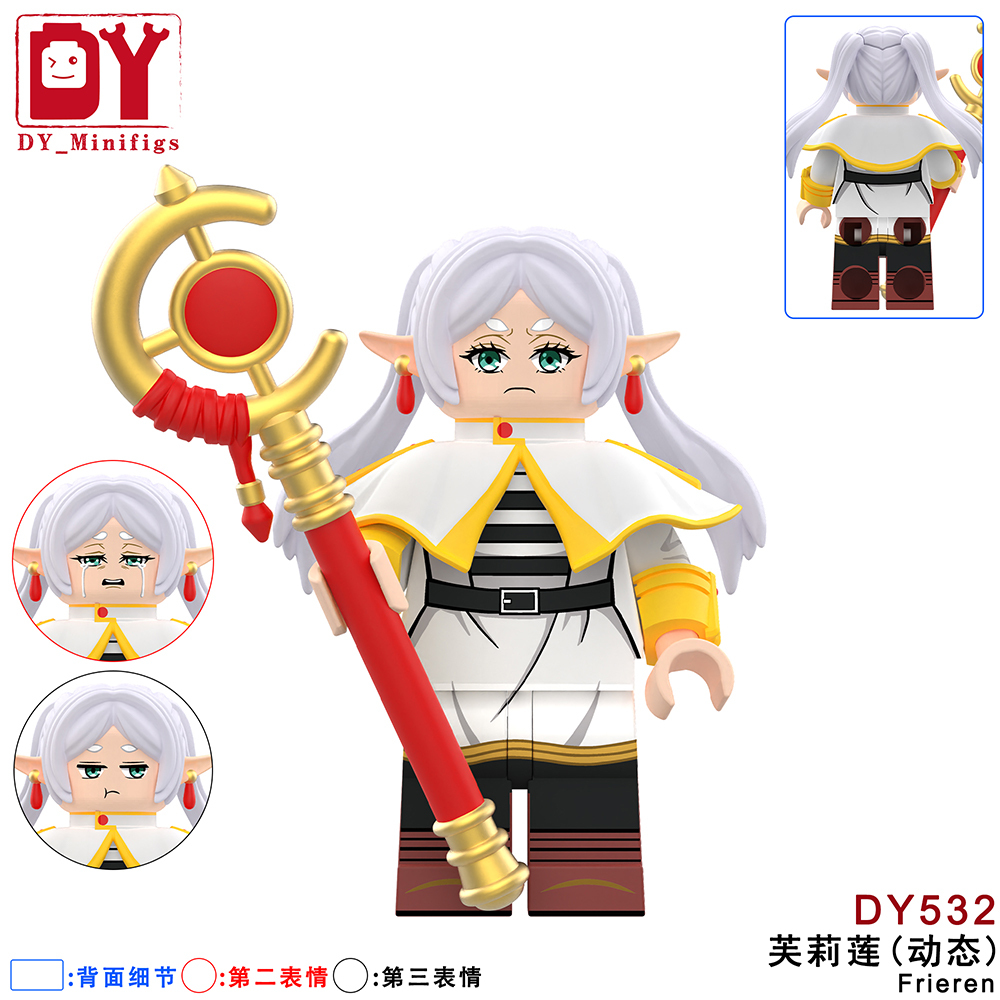 DY531-DY532 Anime frieren minifigures 2025 Educational Online Building Blocks Sets Cartoon Toys Gift Educational Toys for Kids