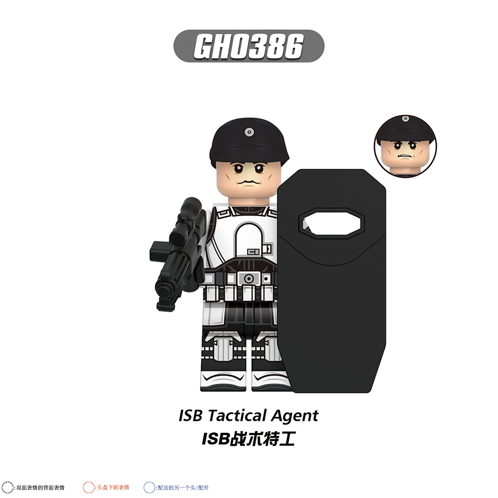 G0152 Star Wars Movie Captain Kaido ISB Tactical Agent Imperial security Officer Riot Trooper Bix Caleen Saw Gerrera Minifigures Brick Building Blocks for Children Toys Juguetes