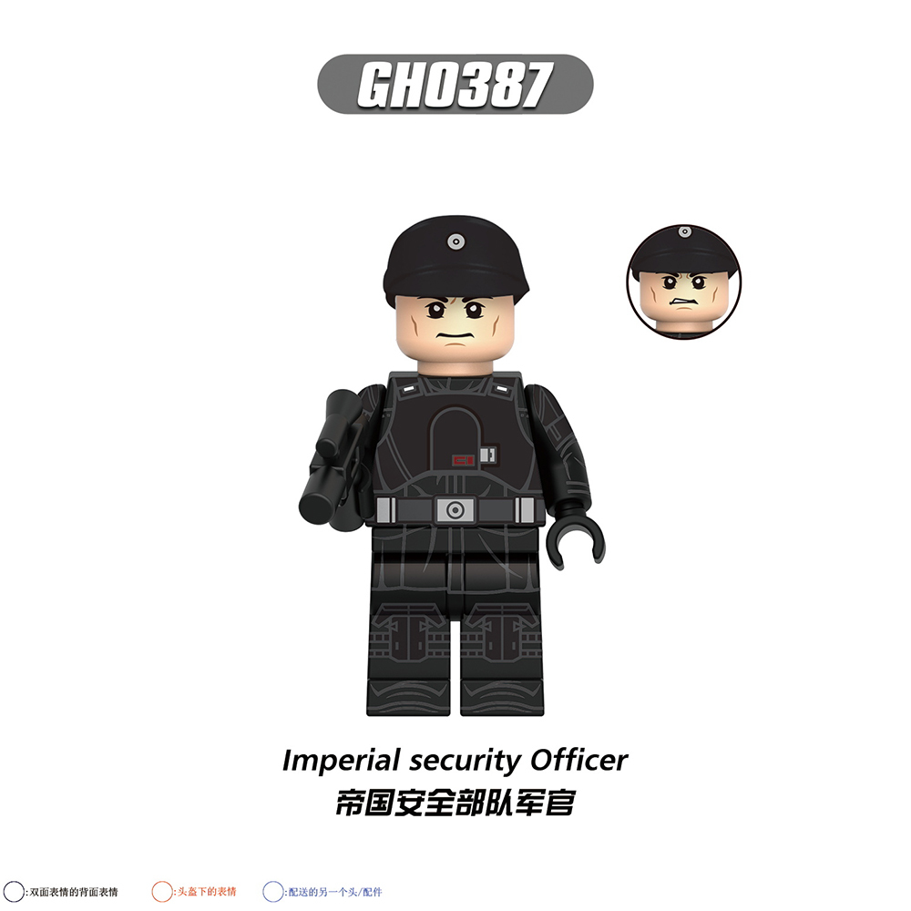 G0152 Star Wars Movie Captain Kaido ISB Tactical Agent Imperial security Officer Riot Trooper Bix Caleen Saw Gerrera Minifigures Brick Building Blocks for Children Toys Juguetes