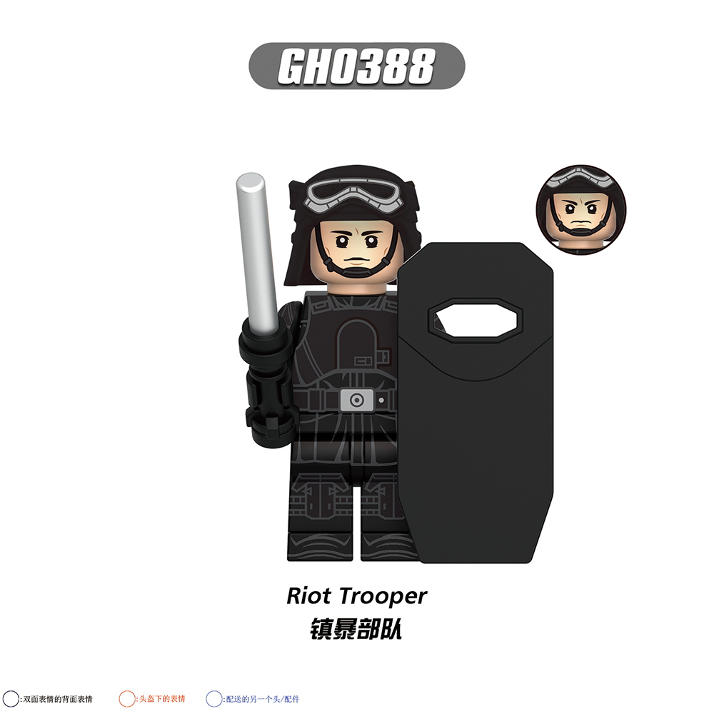 G0152 Star Wars Movie Captain Kaido ISB Tactical Agent Imperial security Officer Riot Trooper Bix Caleen Saw Gerrera Minifigures Brick Building Blocks for Children Toys Juguetes