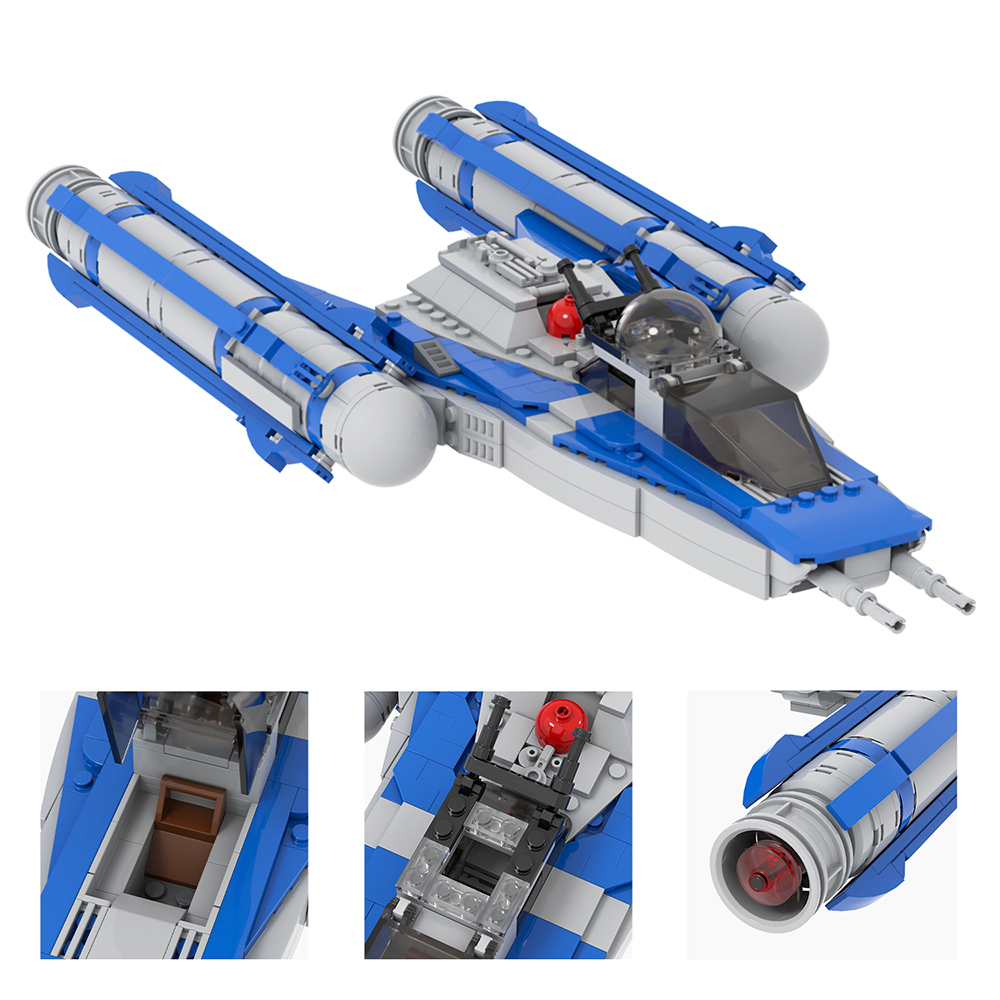 MOC2346 Lego star wars building Y-WING DL-44 Republic Fighter tank Havoc Marauder Jedi Starfighter vulture droid War scene toys building blocks sets Toys for kids