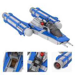 MOC2346 Lego star wars building Y-WING DL-44 Republic Fighter tank Havoc Marauder Jedi Starfighter vulture droid War scene toys building blocks sets Toys for kids