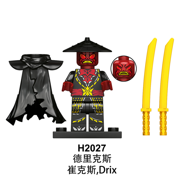 RT8010 kur rox zarkt drix nokt Minifigures Brick Ninja Building Blocks Gift for Children Toys Juguetes