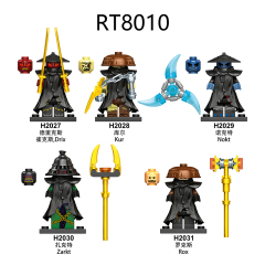 RT8010 kur rox zarkt drix nokt Minifigures Brick Ninja Building Blocks Gift for Children Toys Juguetes