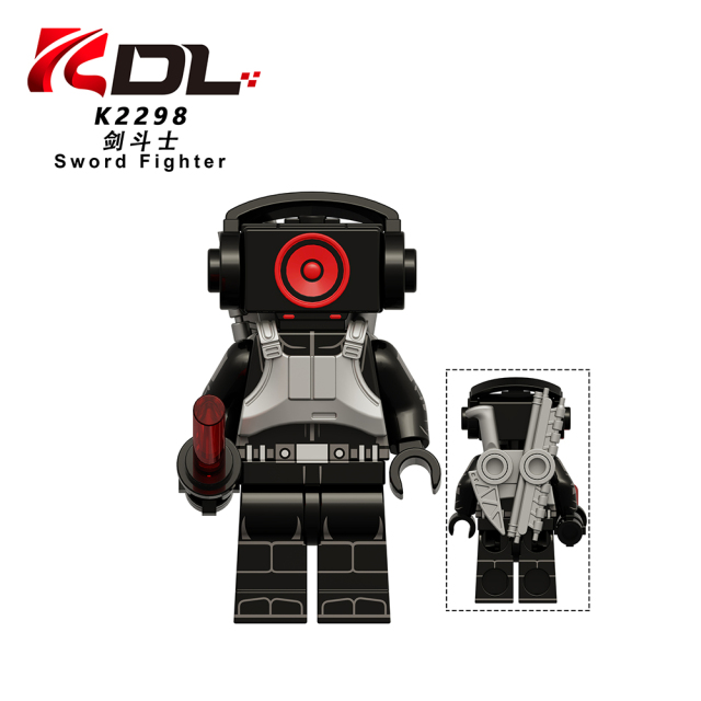 KDL846 Skibidi Toilet Game Sword Fighter Brad Dr. Toilet Diplomatic Toilet Mini Collect Educational Plastic Building Blocks Kids Gift Toys