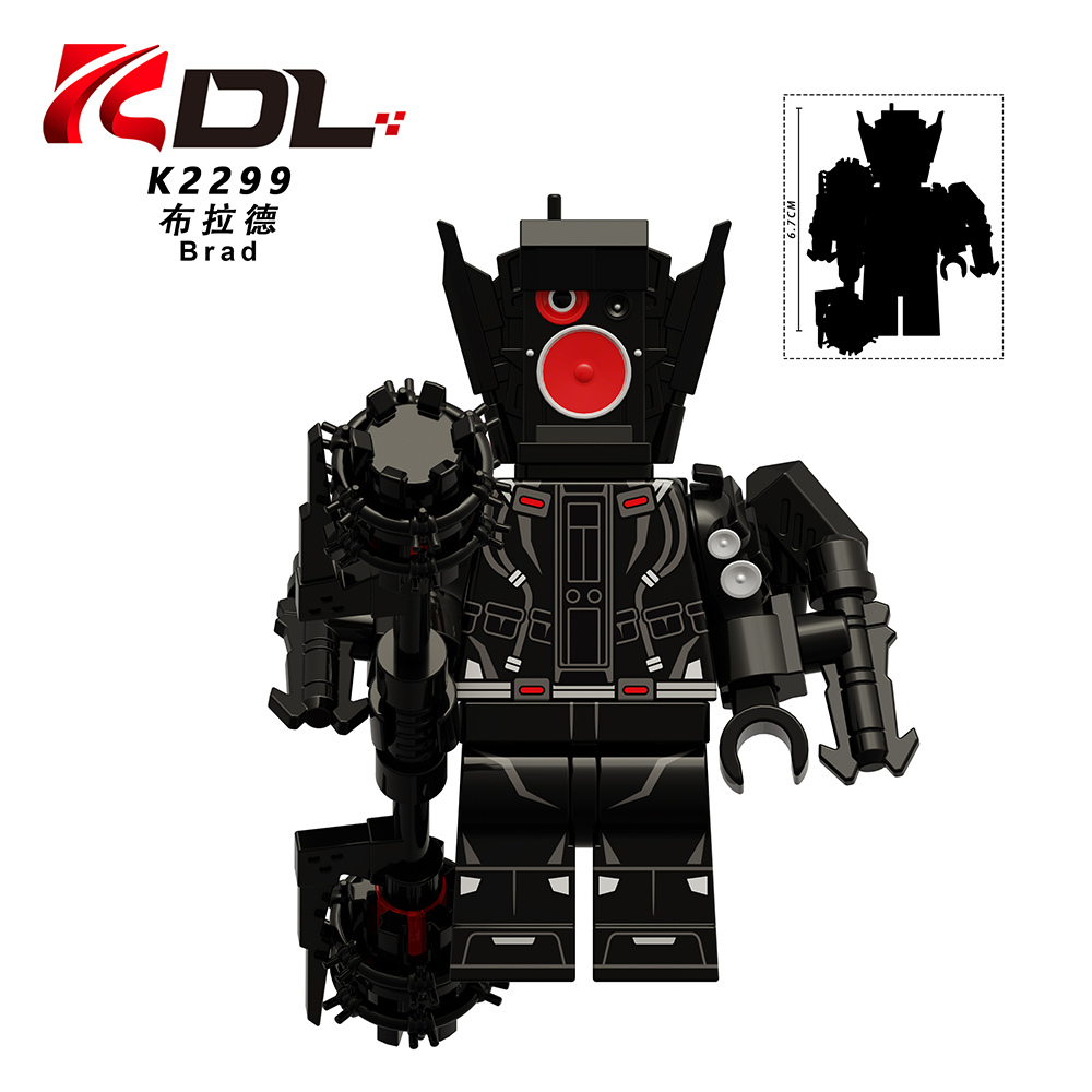 KDL846 Skibidi Toilet Game Sword Fighter Brad Dr. Toilet Diplomatic Toilet Mini Collect Educational Plastic Building Blocks Kids Gift Toys
