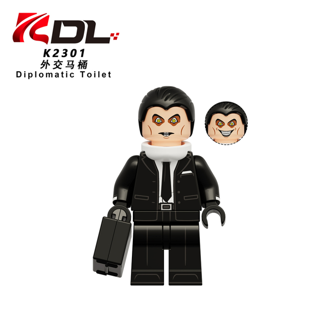 KDL846 Skibidi Toilet Game Sword Fighter Brad Dr. Toilet Diplomatic Toilet Mini Collect Educational Plastic Building Blocks Kids Gift Toys