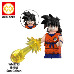 WM6184 Krillin Son Gohan Son Goku Trunks Yamcha Dragon Ball Z Anime Collect Plastic Mini Educational Model DIY Building Blocks for Kids Gift Toys