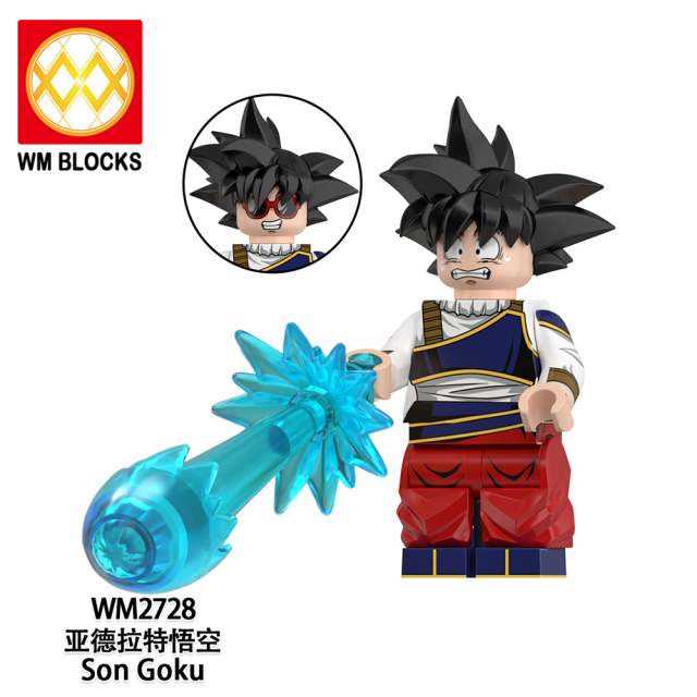 WM6184 Krillin Son Gohan Son Goku Trunks Yamcha Dragon Ball Z Anime Collect Plastic Mini Educational Model DIY Building Blocks for Kids Gift Toys