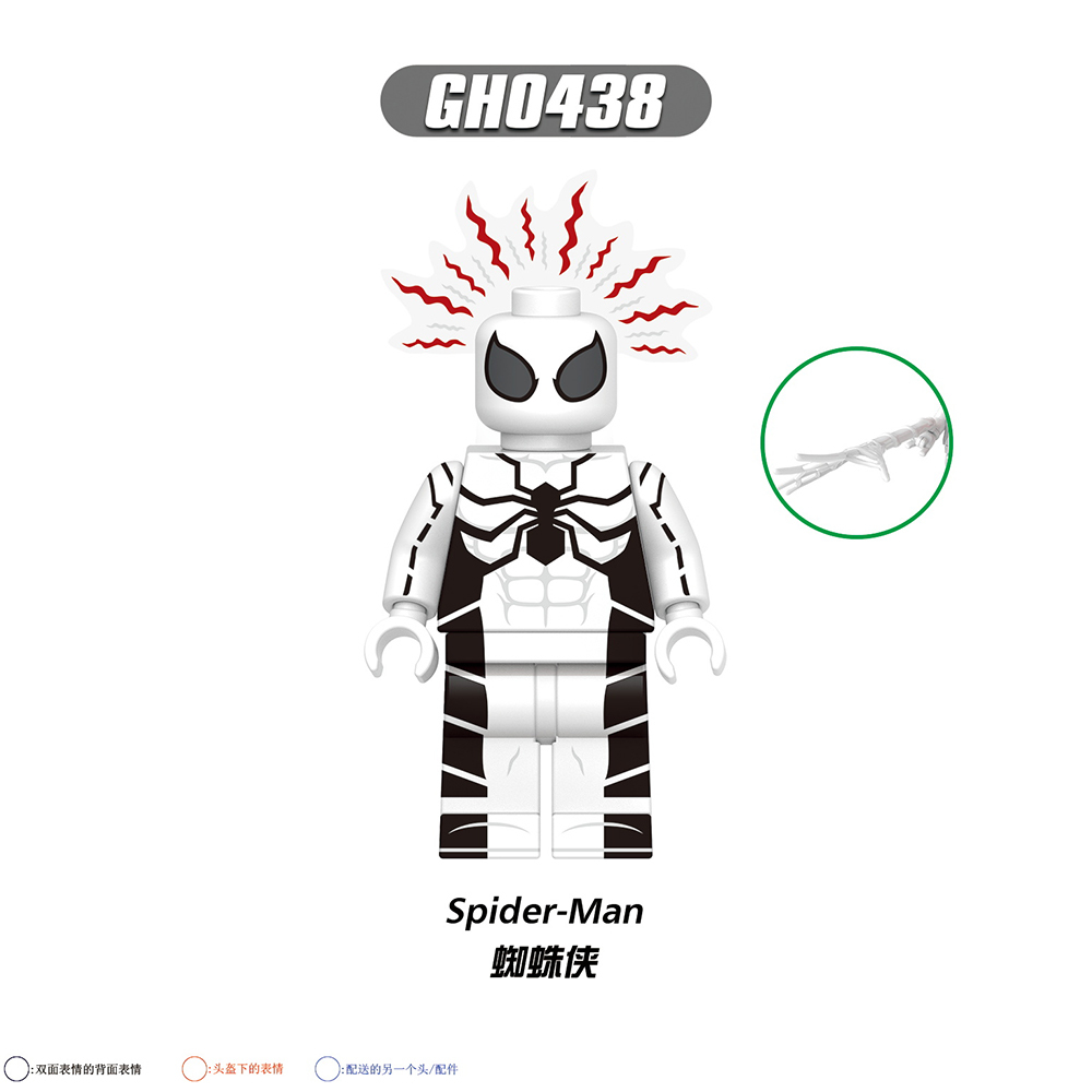 G0158 Marvel superhero Mister Fantastic Invisible Woman Thing Human Torch Spider-Man mini figures juguetes mini toys building blocks sets Toys for kids